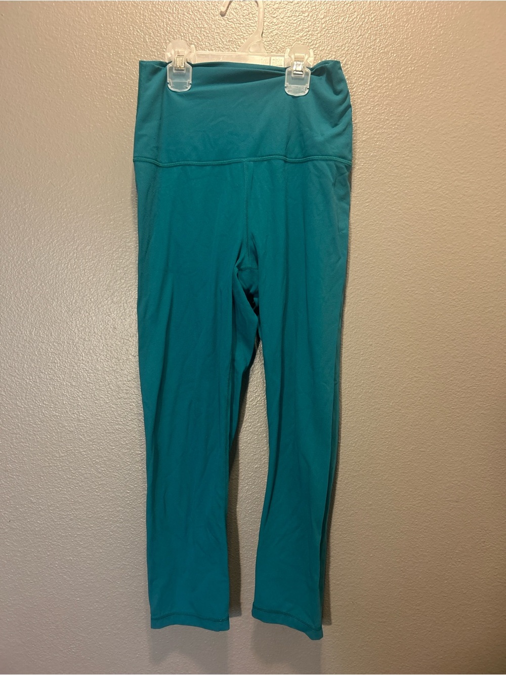 Member's Mark Women's Zen High-Rise Capri Leggings Size Medium M Teal Green